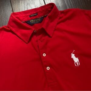 Polo Ralph Lauren Big Pony Golf Shirt Men's Large Red Greenbrier Classic NWOT